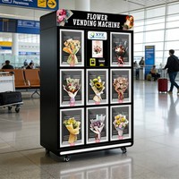 Distributeur automatique de bouquets de fleurs 24h/24 et 7j/7, machine à fleurs réfrigérée intelligente, fleuriste automatique