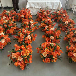 IFG 40cm Boules <span class=keywords><strong>de</strong></span> fleurs décoratives d'automne Orange brûlé pour les arrangements <span class=keywords><strong>de</strong></span> mariage - Product Image 4