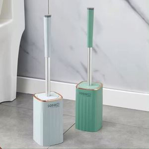 Antihongos de alta calidad para colgar en la pared aterrizaje barro de <span class=keywords><strong>diatomeas</strong></span> mango largo pelo suave cepillo de baño Kit de limpieza de inodoro - Product Image 4