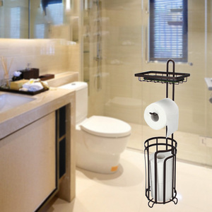 Factory Custom Removable <strong>Metal</strong> Tissue Stand <strong>Rack</strong> <strong>Toilet</strong> Paper Holder Bathroom Storage <strong>Rack</strong> - Product Image 1