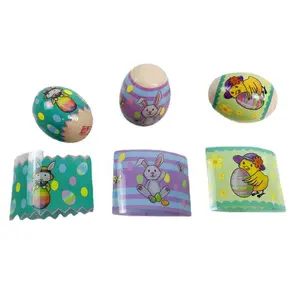 Özel sıcak satış oyuncaklar paskalya yumurtaları Shrink Film etiketleri PET/PVC ısı Shrink kol etiketleri renkli baskı Shrink etiketler