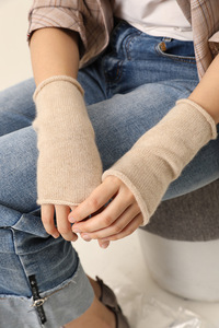<span class=keywords><strong>Gants</strong></span> d'hiver tricotés de luxe pour femmes, double couche, compatibles écran <span class=keywords><strong>tactile</strong></span>, mitaines chaudes <span class=keywords><strong>en</strong></span> cachemire, chauffe-mains à cinq doigts, double usage, séparables - Product Image 5