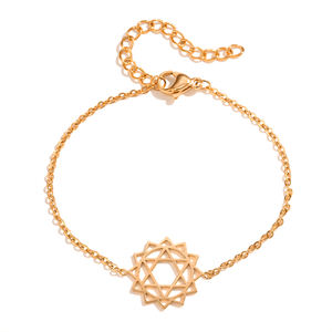 Showfay 2024 Anti kararmaz 18K altın kaplama paslanmaz çelik yıldız David bilezik Chic takı bilezikler - Product Image 5