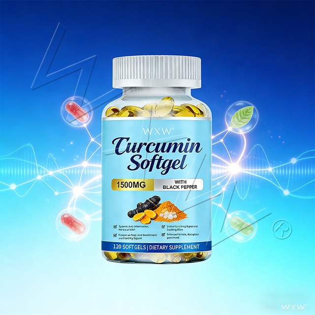 High Strength Curcumin 1500mg Softgels for Adults Systemic Anti-Inflammation Support