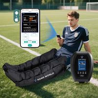 Masajeador de Piernas Ligero y Portátil con Ondas de Aire, Control de Tiempo, Batería de Litio Integrada para Relajación Muscular Post-Entrenamiento y Eliminación de Lácticos