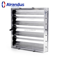 NOUVEAU Amortisseur à lame en aluminium extrudé industriel HVACR OBD-B, étanchéité sans fuite, construction durable pour les systèmes HVAC d'entrepôt