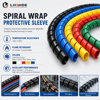 Protecteur de tuyau spiralé pour machine de forage de tunnels, enveloppe robuste pour faisceaux de tuyaux hydrauliques
