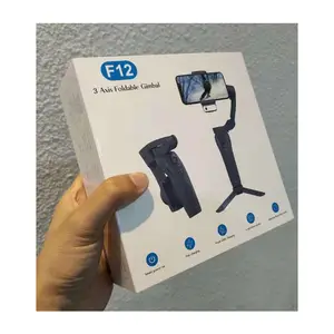 Professional Flexible Phone Holder Tripod F12 Long Battery Time Gimbal Stabilizer For Mobile Phone