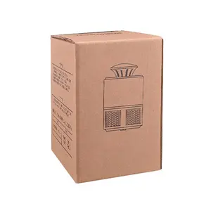 可回收牛皮纸纸盒，用于USB可充电蚊子风扇捕虫器灯的包装