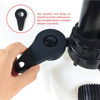Kit de purge de frein pneumatique pour une personne avec extracteur de liquide d'embrayage et pompe à pression 3L