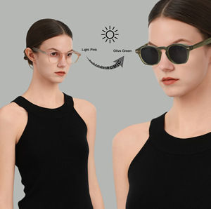Nuevas Gafas de Sol Unisex de Alta Gama con Protección UV380 y <span class=keywords><strong>Lentes</strong></span> Fotocromáticas Cuadradas 52606 - Product Image 1