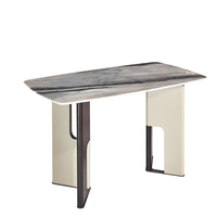 Meubles de salle à manger modernes, table rectangulaire en marbre pour restaurant, table à manger pour la maison et l'hôtel