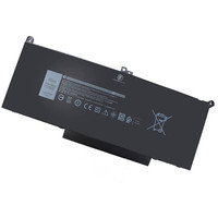 Batterie de remplacement pour ordinateur portable F3YGT 7.6V 60Wh pour Dell Latitude 12 7000 7280 7480 Batterie rechargeable pour ordinateur portable