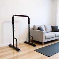 Station de musculation multifonctionnelle pour tractions et dips, support pour pompes, base à ventouses, capacité de charge 50 kg, fitness à domicile