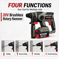 Marteau perforateur sans fil à vitesse variable Impact Rata 0-4500/min, quatre fonctions
