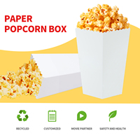 Vente en gros de boîtes de pop-corn en papier imprimées jetables écologiques boîtes d'emballage de qualité alimentaire fournitures de fête pour les chips à emporter