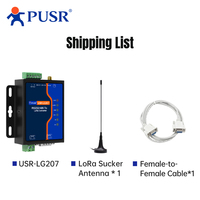 Módem Inalámbrico LoRa PUSR SX1262 RS232 RS485, Módulo DI+DO IO, Punto a Puerta de Enlace, Transferencia de Datos LoRa de Largo Alcance de hasta 8KM, USR-LG207