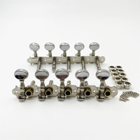 Bulk Supply Original Factory 5 Units Double Hole Round Head Tuning Pegs Accessories for Folk Classical Guitar 10 String Banjo