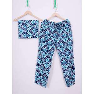 Conjunto de Pijama de Satén de 2 Piezas para Mujer, 100% Algodón, Otoño, Manga Larga, Cuello en V, Cintura Elástica, Transpirable, Ropa de Dormir Informal, 220g - Product Image 3