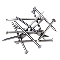 Clous en vrac pour palettes en bois 2.3x50, 2.8x65, 2.8x75mm, tige anneau/vis/lisse, pointe diamant/pointe biseautée/pointe émoussée, finition polie brillante