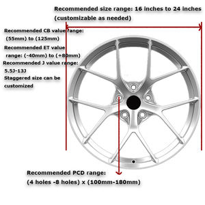 Jantes en alliage forgé SS de qualité supérieure, argent brillant, 21 E63 20 18 22 17 6061 19 pouces 22x12 pour <span class=keywords><strong>Mercedes</strong></span>, concave, personnalisées, 5x112 - Product Image 3