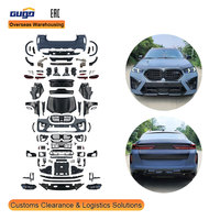 Kit de carrosserie GUGO E71 pour conversion complète de BMW X6 E71 (2008-2014) en style G06 LCI X6M (2023+) avec phares et feux arrière LED, capot