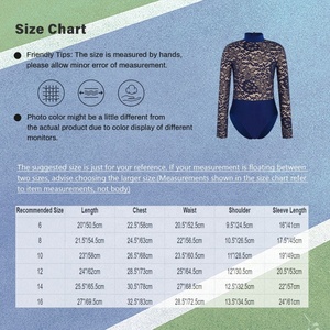 Justaucorps de danse pour filles de 6 à 16 ans, pour la scène, les compétitions, la pratique de la danse latine, la gymnastique, la danse classique - Product Image 6