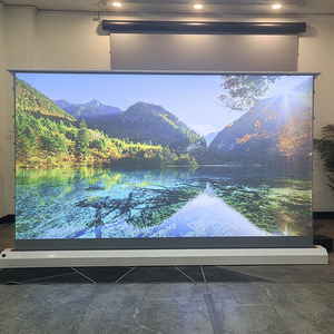 Écran <span class=keywords><strong>de</strong></span> <span class=keywords><strong>Projection</strong></span> ALR <span class=keywords><strong>motorisé</strong></span> en diamant noir <span class=keywords><strong>de</strong></span> 150 pouces écran électrique Anti-lumière 4K 8K pour projecteur à longue portée - Product Image 2