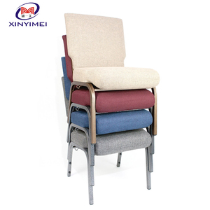 Chaise empilable à cadre en fer <span class=keywords><strong>et</strong></span> coussin moelleux pour église, auditorium, hôtel, théâtre - Mobilier de théâtre commercial - Product Image 2
