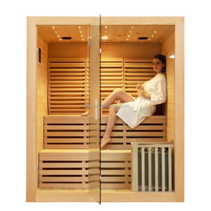 Indoor Sauna raum Hemlock <span class=keywords><strong>Steam</strong></span> Sauna <span class=keywords><strong>Room</strong></span> Für 3 Personen Größe - Product Image 4