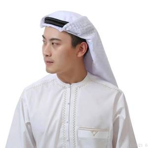 Fabricante mayorista de nuevos gorros árabes de moda para hombres, pañuelos para la cabeza musulmanes, pañuelos para la cabeza de oración, diseños de pañuelos étnicos. - Product Image 3