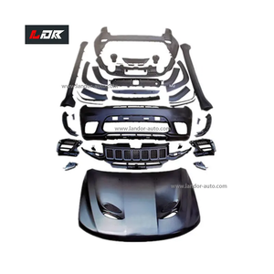 LDR Nuovo Kit Carrozzeria Paraurti Anteriore C-Front SRT-8 per <span class=keywords><strong>Grand</strong></span> <span class=keywords><strong>Cherokee</strong></span> 2013-2017 <span class=keywords><strong>Nero</strong></span> con Clip Minigonne Laterali Montaggio Universale 1 Anno di Garanzia - Product Image 6