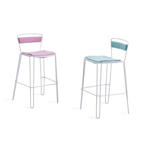 Tabouret haut de bar QS-HBC12 <span class=keywords><strong>Bloom</strong></span> en fil blanc - Product Image 2