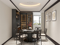 Vente directe usine : Meuble de salon pour vin et spiritueux, avec cave à vin intégrée, couleur rouge vin