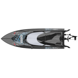 Perahu RC Bercahaya Kecepatan Tinggi 2.4GHz dengan Kecepatan Maksimum 30Km/jam, 5 Mode Pencahayaan, <span class=keywords><strong>Reboot</strong></span> Otomatis dan Demo untuk Kesenangan Balap di Kolam Renang - Product Image 1