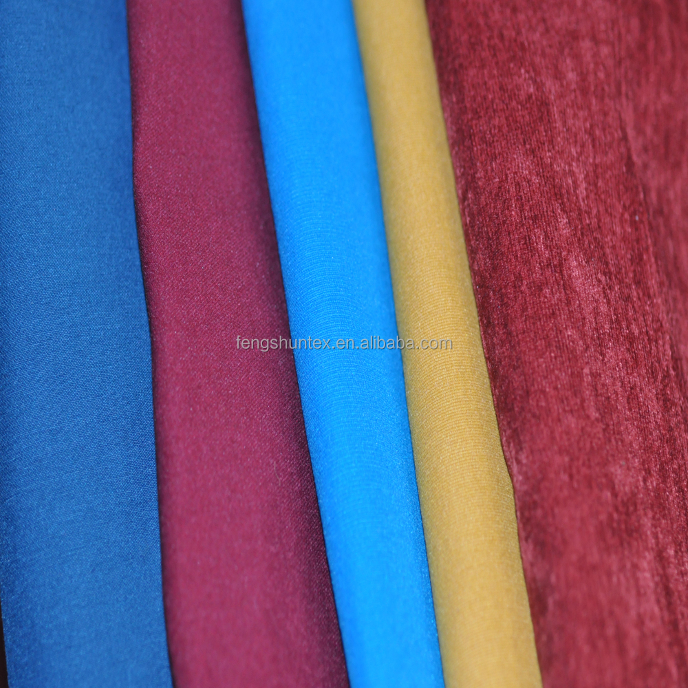 Rayon Stretch Woven Sportswear Garment Fabric-Plain Dyed Stain Repellent Spandex/Nylon 10s Yarn 43/44" Width FS Brand 160-220gsm