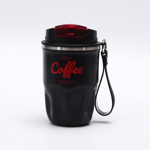 Tasse à café octogonale moderne et élégante en acier inoxydable 316 avec couvercle rabattable et isolation thermique - Product Image 6