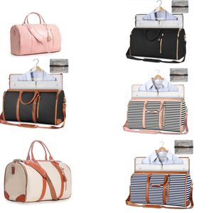 Bolsa de Viaje para Guardar Trajes, Bolsa de Lona de Nailon para Mujer, Plegable, de Gran Capacidad, Equipaje de Mano Multifuncional, Organizador de Viaje Impermeable - Product Image 5