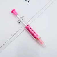 Stylos surligneurs promotionnels personnalisés en forme de seringue, en vrac, nouveauté, en plastique, pour publicité, cadeaux, écriture, bureau, école, papeterie, cadeau