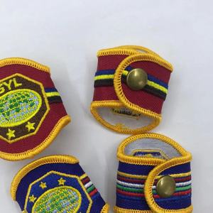 Op maat gemaakte geborduurde manchetknopen met nationaal vlagontwerp SYL-serie borduurwerk woggles - Product Image 4