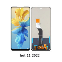 Layar LCD Tecno Pova 2 4 Original dengan Frame Panel Sentuh Digitizer Infinix Note 10 Pro LCD 11 Pro X697 Layar LCD Ponsel 1 Tahun Garansi