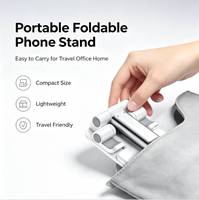 Support de téléphone pliable pour bureau, réglable en hauteur et en angle, en matériau ABS, pour smartphone, tablette, iPad