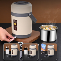 Nouvelle boîte à lunch chauffante électrique USB en acier inoxydable, chauffe-plat, boîte à bento, conteneur alimentaire chaud, boîtes isothermes pour le bureau et l'école