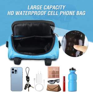 Muestra gratuita de fábrica, bolsa de manillar para bicicleta de buena calidad con material de nailon impermeable y duradero - Product Image 5