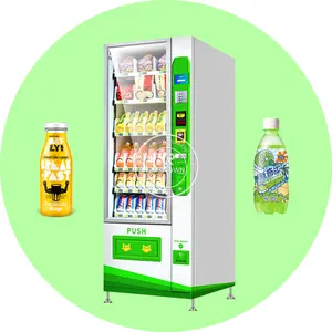 2024 Zero Contact Commercial Food Snack Drink Vending Machine For Sale China 24 Hours Self-Service Combo Vending Machine