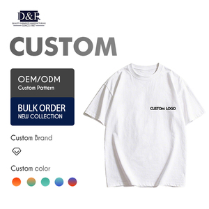 เสื้อยืดคอกลมสีพื้นเรียบง่าย สไตล์ลำลอง พิมพ์ลายปักโลโก้ตามสั่งจากโรงงาน สีดำ สีขาว แขนสั้น - Product Image 1