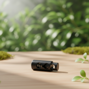 Stopper Toggle Clip Veterspanner voor trekkoord, koord, schoenveter, zwart nikkelvrij ABS koordstopper, rechthoekig - Product Image 3