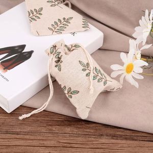 Reusable <b>Drawstring</b> <b>Backpack</b> Canvas Letter Daily Hiking Camping Sports Commuting Grocery Toys Books Carrying - Product Image 2