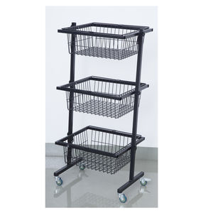 Üretici perakende özelleştirilmiş tel sepet vitrin rafı bakkal Metal standı süpermarket için - Product Image 3