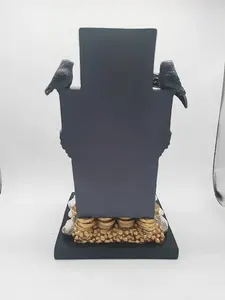 Santa Muerte Santa della Santa morte sette poteri statuina religiosa in resina (seduto 9 ") - Product Image 2